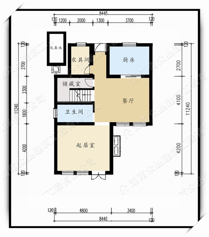 农村别墅建筑施工图