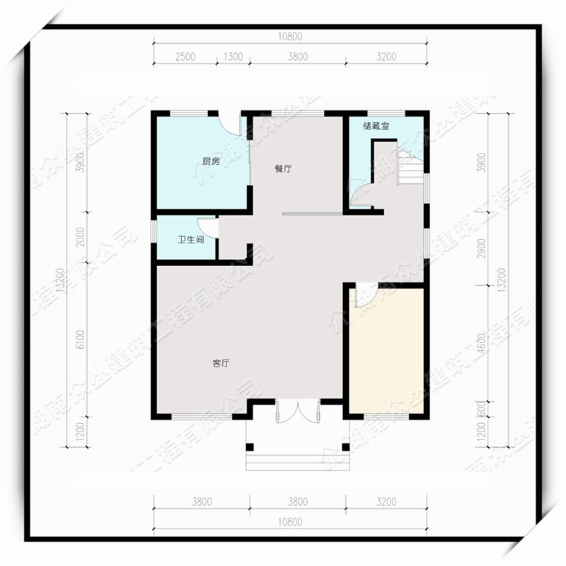 简欧风格3层私人自建房设计