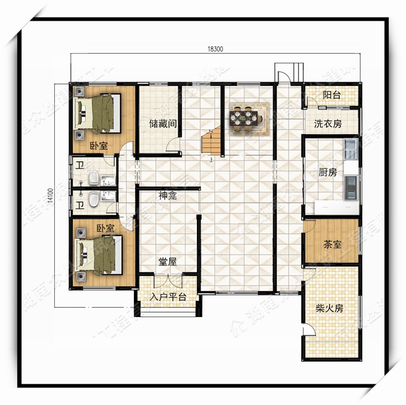 三层欧式农村自建房设计施工图纸全套，带柴火