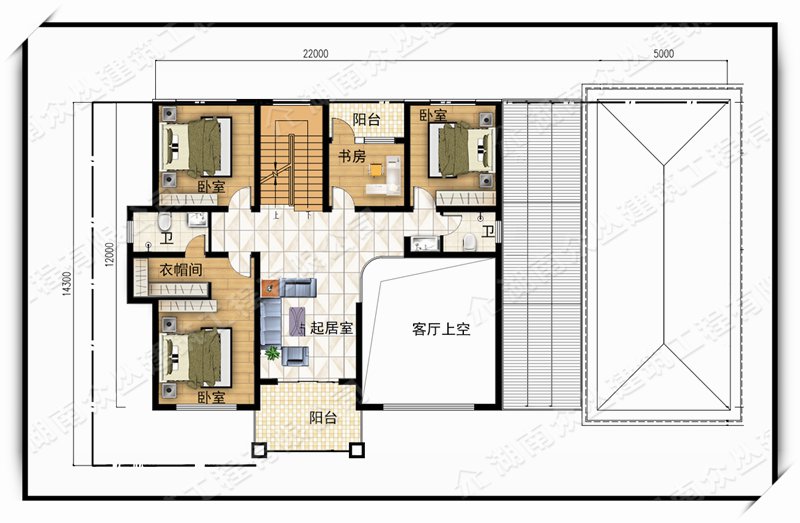 农村三层复式欧式别墅设计施工效果全套图纸