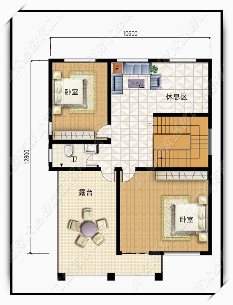 新品农村自建房二层欧式别墅设计