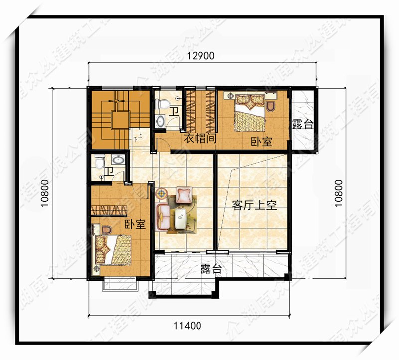 三层新中式别墅图纸300平自建房设计图